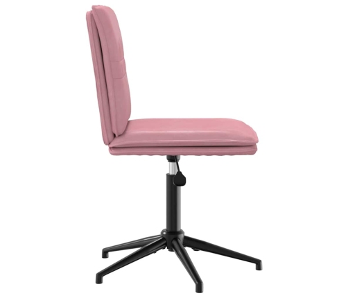 Silla de comedor terciopelo rosa