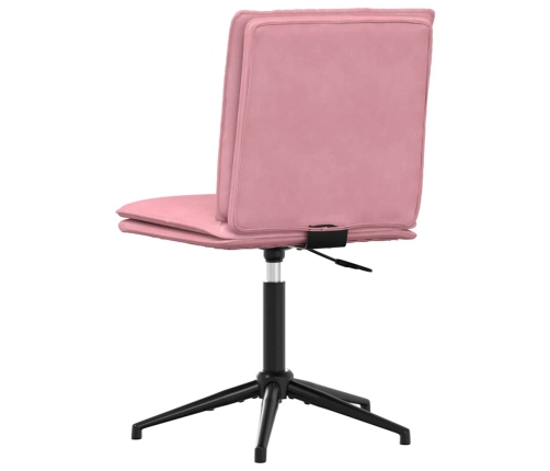 Silla de comedor terciopelo rosa