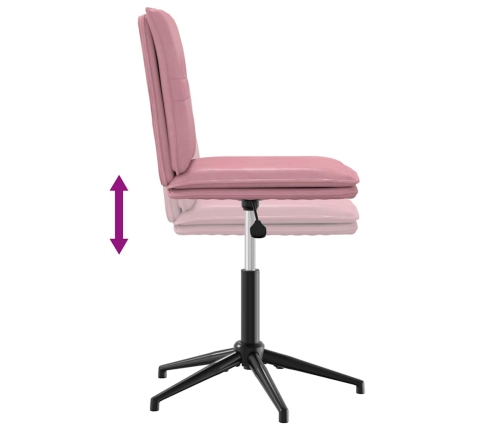 Silla de comedor terciopelo rosa