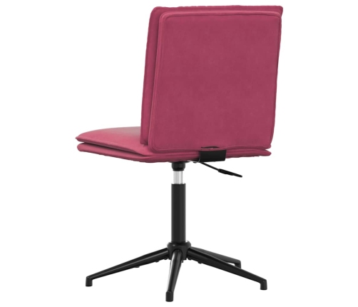 Silla de comedor terciopelo rojo tinto