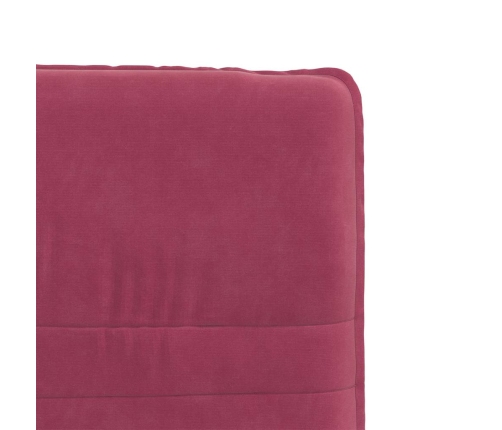 Silla de comedor terciopelo rojo tinto