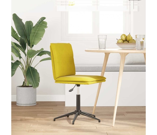 Silla de comedor terciopelo amarillo