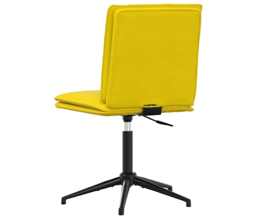 Silla de comedor terciopelo amarillo