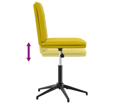 Silla de comedor terciopelo amarillo