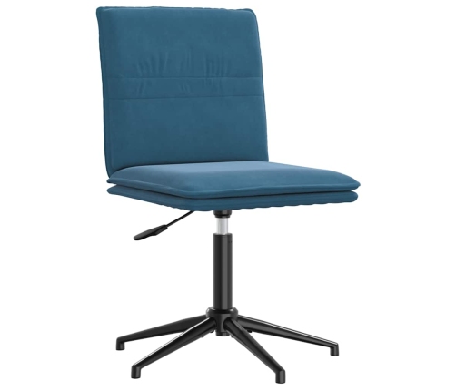 Silla de comedor terciopelo azul