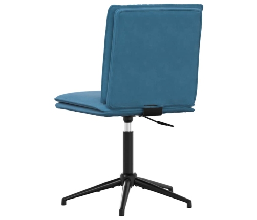 Silla de comedor terciopelo azul