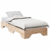 Estructura de cama sin colchón apilable 90x190 cm madera maciza