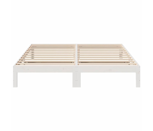 Estructura de cama sin colchón madera maciza de pino 160x200 cm