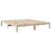 Estructura de cama sin colchón madera maciza de pino 180x200 cm