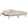 Estructura de cama sin colchón madera maciza de pino 180x200 cm