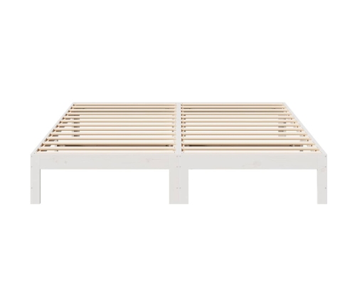 Cama sin colchón madera maciza de pino blanca 180x200 cm