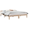 Estructura de cama sin colchón madera maciza de pino 180x200 cm