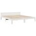 Cama sin colchón madera maciza de pino blanca 180x200 cm