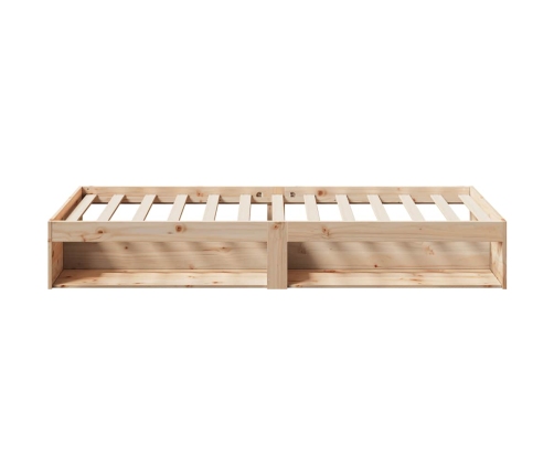 Sofá cama sin colchón madera maciza de pino 90x200 cm