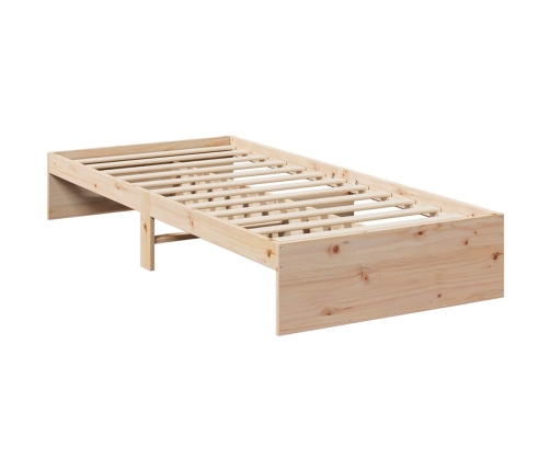 Sofá cama sin colchón madera maciza de pino 90x200 cm