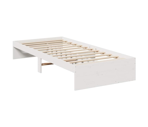 Sofá cama sin colchón madera maciza de pino blanco 90x200 cm