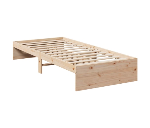 Sofá cama sin colchón madera maciza de pino 80x200 cm