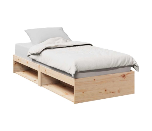 Sofá cama sin colchón madera maciza de pino 80x200 cm