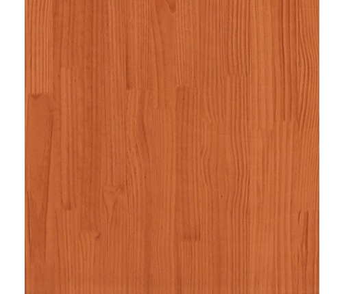 Silla de jardín madera maciza de pino marrón cera 60x64x70,5 cm