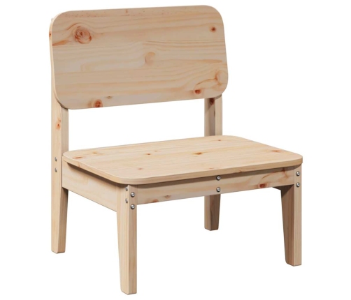 Silla de jardín de madera maciza de pino 60x52,5x72 cm