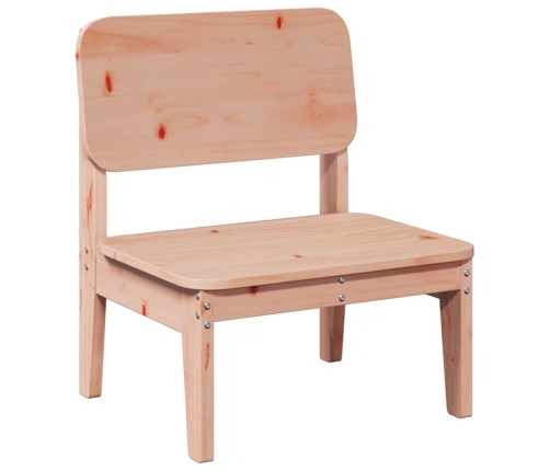 Silla de jardín madera maciza Douglas 60x52,5x72 cm