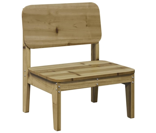 Silla de jardín madera de pino impregnada 60x52,5x72 cm