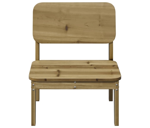 Silla de jardín madera de pino impregnada 60x52,5x72 cm