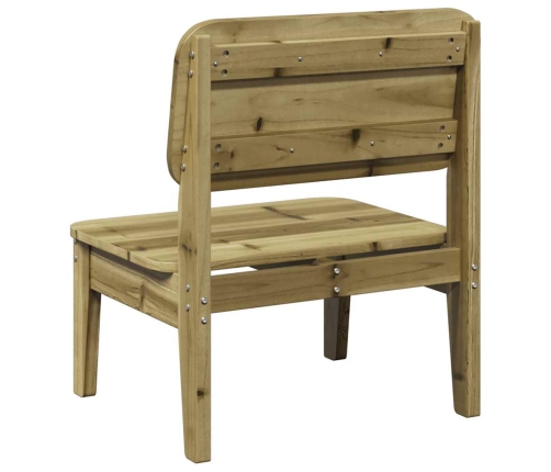 Silla de jardín madera de pino impregnada 60x52,5x72 cm