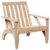 Silla adirondack de jardín madera maciza pino 75x77x77 cm