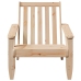 Silla adirondack de jardín madera maciza pino 75x77x77 cm