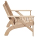 Silla adirondack de jardín madera maciza pino 75x77x77 cm