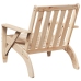 Silla adirondack de jardín madera maciza pino 75x77x77 cm