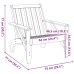 Silla adirondack de jardín madera maciza pino 75x77x77 cm