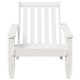 Silla adirondack de jardín madera maciza pino blanco 75x77x77cm