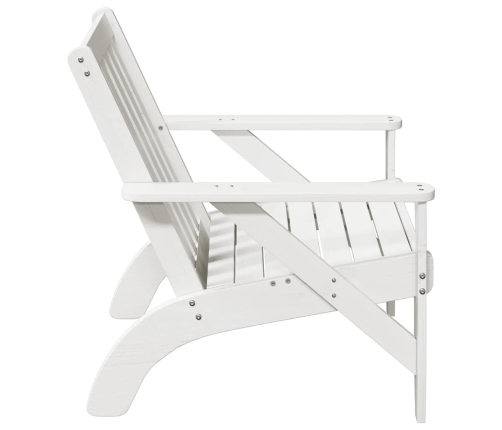 Silla adirondack de jardín madera maciza pino blanco 75x77x77cm