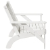 Silla adirondack de jardín madera maciza pino blanco 75x77x77cm