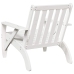 Silla adirondack de jardín madera maciza pino blanco 75x77x77cm