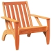 Silla adirondack de jardín marrón cera 75x77x77 cm