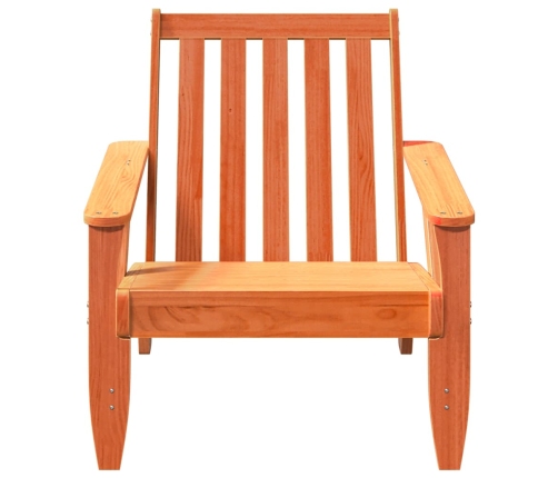 Silla adirondack de jardín marrón cera 75x77x77 cm