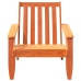 Silla adirondack de jardín marrón cera 75x77x77 cm