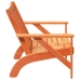 Silla adirondack de jardín marrón cera 75x77x77 cm