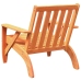 Silla adirondack de jardín marrón cera 75x77x77 cm