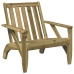 Silla adirondack de jardín madera de pino impregnada 75x77x77cm