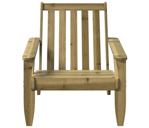 Silla adirondack de jardín madera de pino impregnada 75x77x77cm