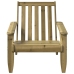 Silla adirondack de jardín madera de pino impregnada 75x77x77cm