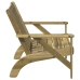 Silla adirondack de jardín madera de pino impregnada 75x77x77cm