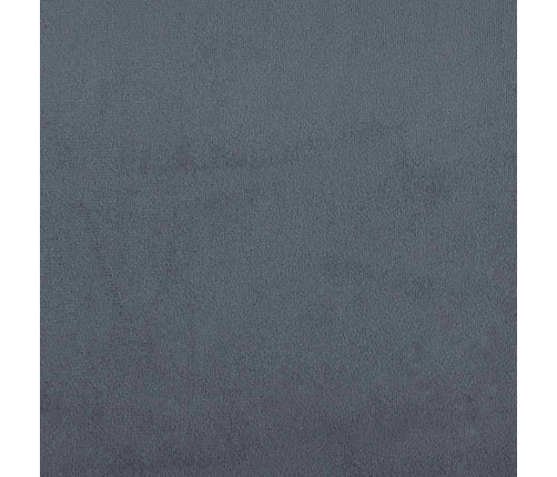 Sofá modular con cojines terciopelo gris oscuro