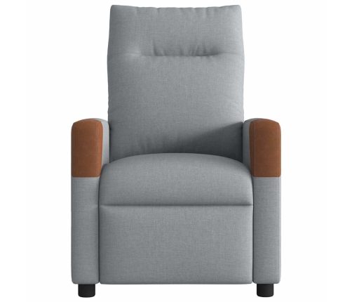 Sillón reclinable de masaje eléctrico tela gris claro