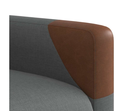 Sillón eléctrico reclinable elevable de tela gris oscuro