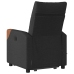 Sillón de masaje eléctrico reclinable elevable tela negro